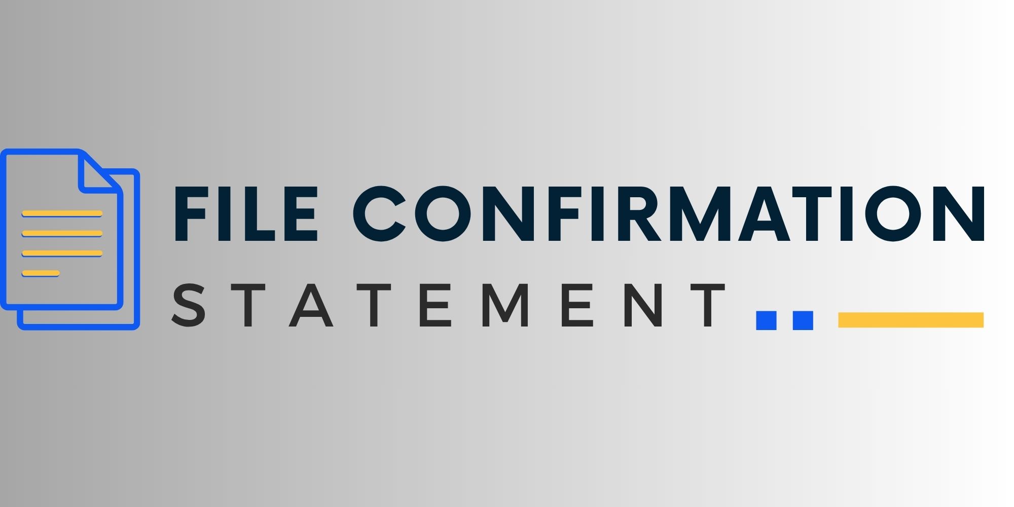 File Confirmation Statement logo